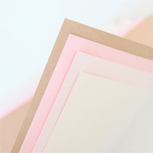 Load image into Gallery viewer, 50 Sheet Blush Kraft Cardstock Set
