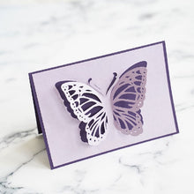 Load image into Gallery viewer, Butterfly Cutout Card SVG

