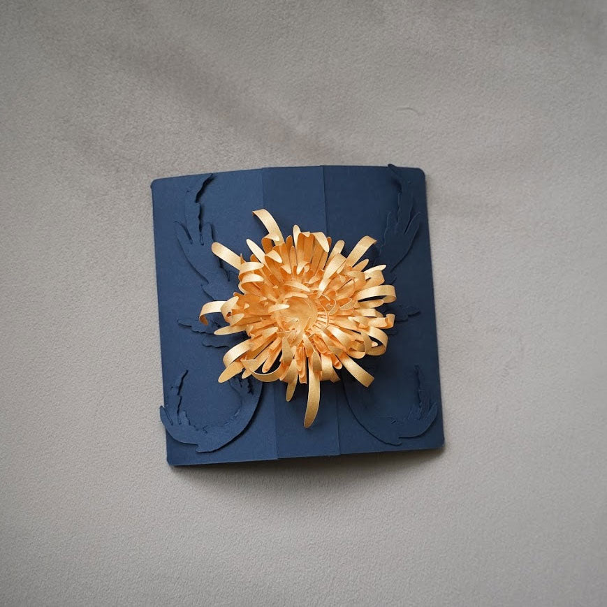 Chrysanthemum Card SVG